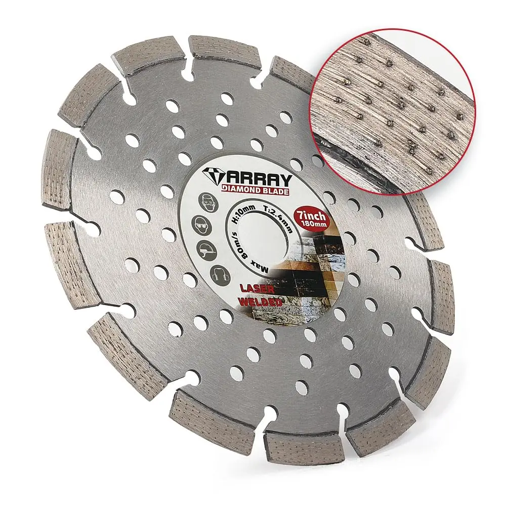 7" 180mmSegment 다이아몬드 톱날 석재, 대리석, 화강암, 벽돌, 벽돌, 콘크리트 절단용 콘크리트 타일 블레이드