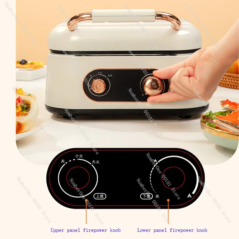 Electric Baking Pan Double-sided Heating Hot Pot Deep Plate Deepened Electric Baking Pan Enlarged Pancake Pan