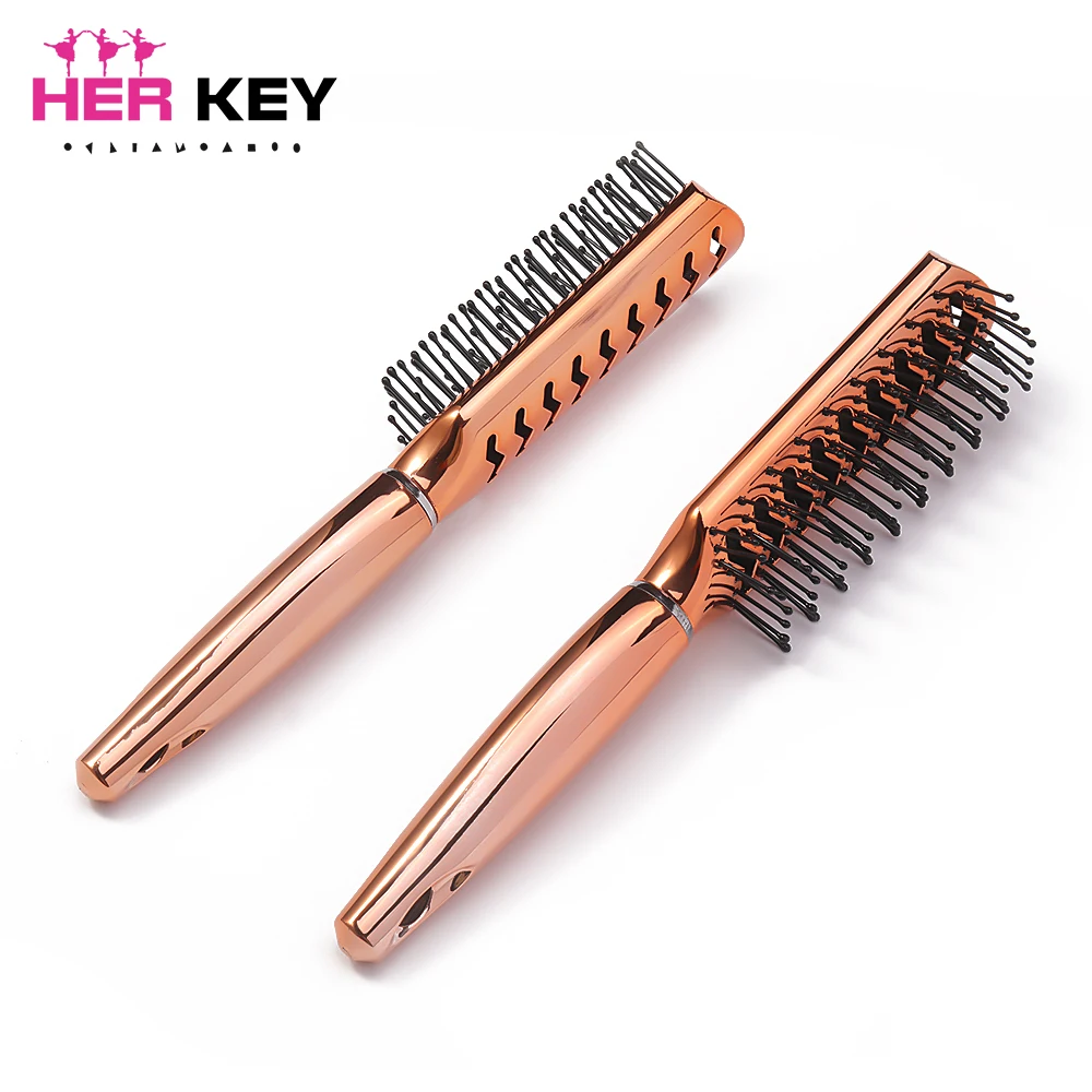 

Girls Hair Scalp Massage Comb Hairbrush Bristle Women Wet Curly Detangle Hair Brush for Salon Hairdressing Styling Tools