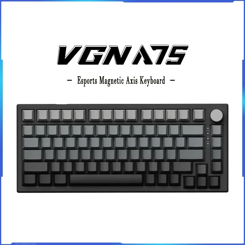 

VGN A75 Gaming Magnetic Axis Keyboard Wired Single Mode Customized Full Key Hot Plug Gasket Structure Gaming Keyboard Gift