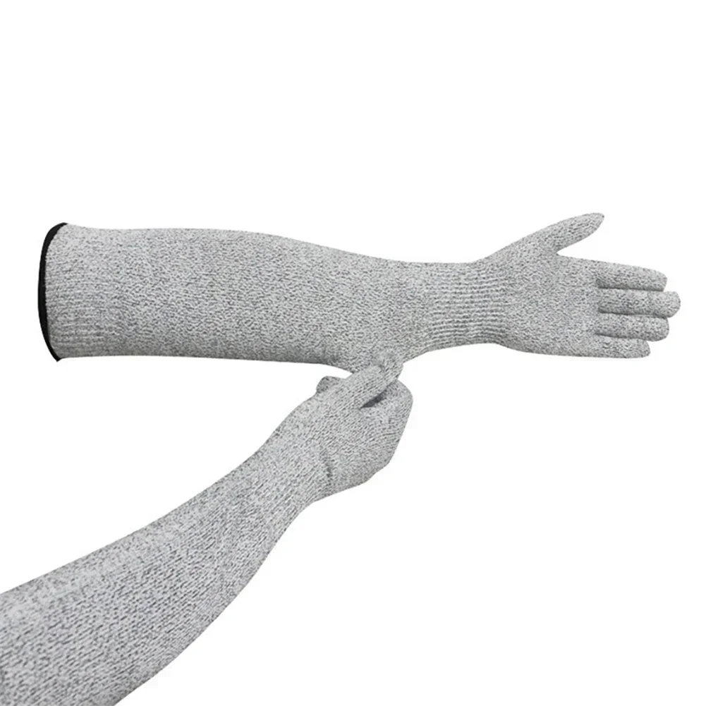 1/2PCS Level 5 HPPE Safety Sleeves Anti Cut Arm Puncture Gloves Cutting Resistant Bracers Protector Household Breathable Gloves