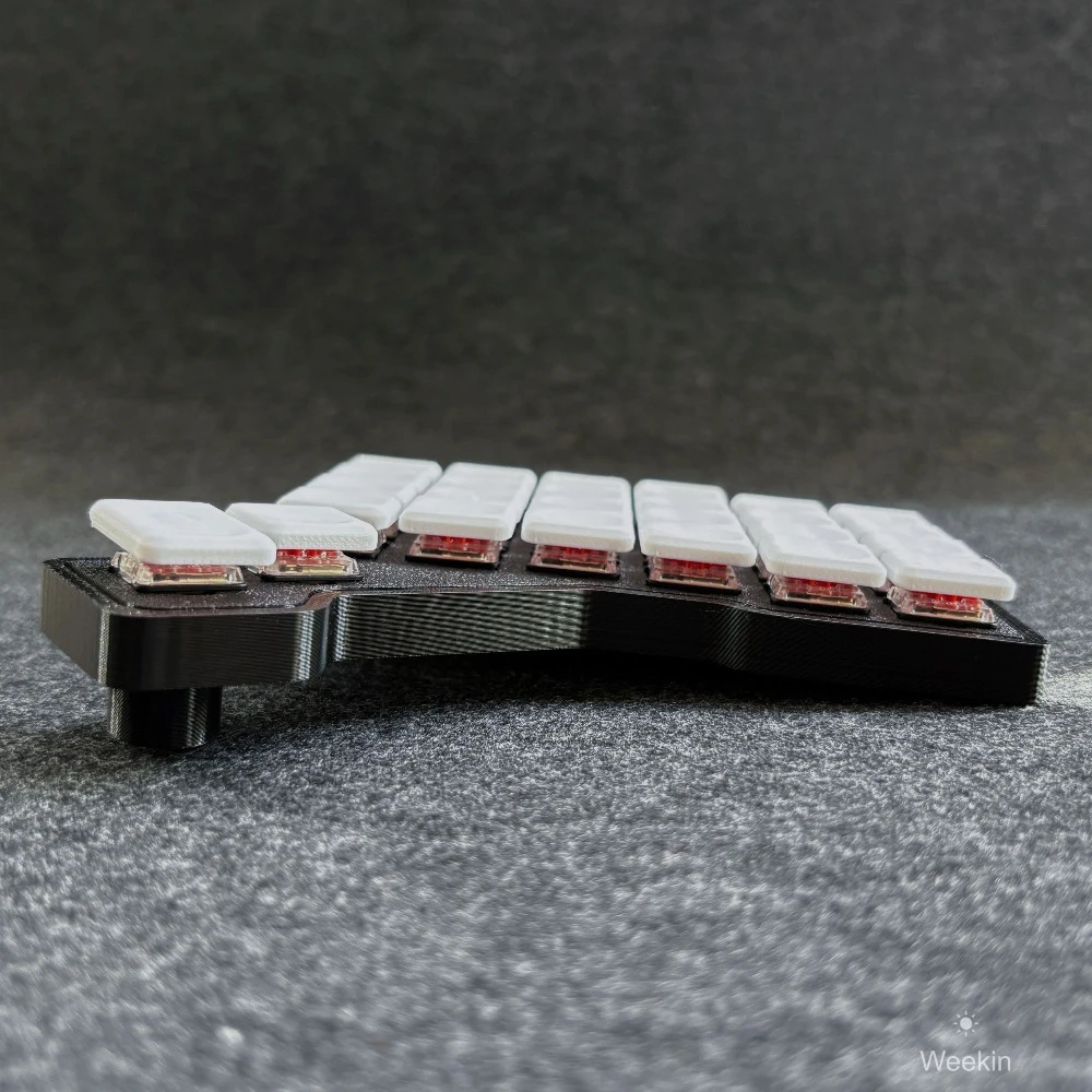 Weekin Gemini سبليت لوحة المفاتيح الميكانيكية السلكية الانظار التبديل Choc V1 RGB دعم قارورة برنامج مخصص لوحة المفاتيح الميكانيكية #6