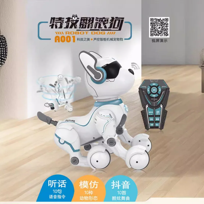 Remote Control Robot Dog Programming LEIDY Dog Simulation Walking Children's Toy Voice-Controlled Dog Toy