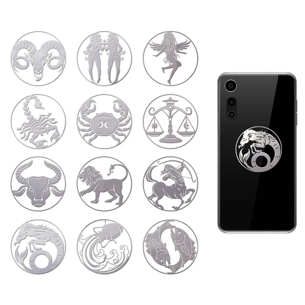 

12Pcs Nickel Stickers for Envelope Gift Bag Card Sealing Constellation 40x40mm