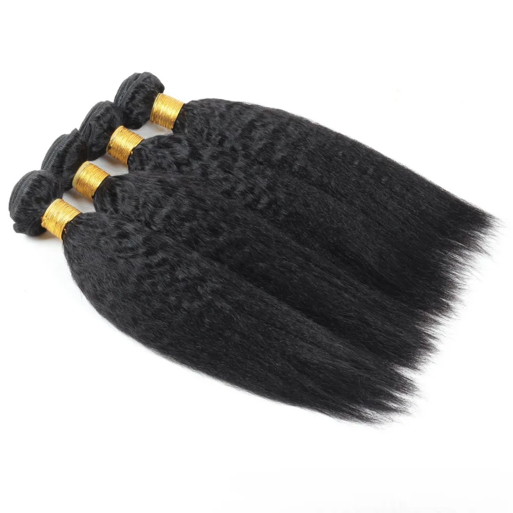 1/2/3 個 12A グレード変態ストレート人毛バンドルダブル横糸ヘアエクステンション 100 グラム/PC ナチュラルカラーブラジルバージンヘア