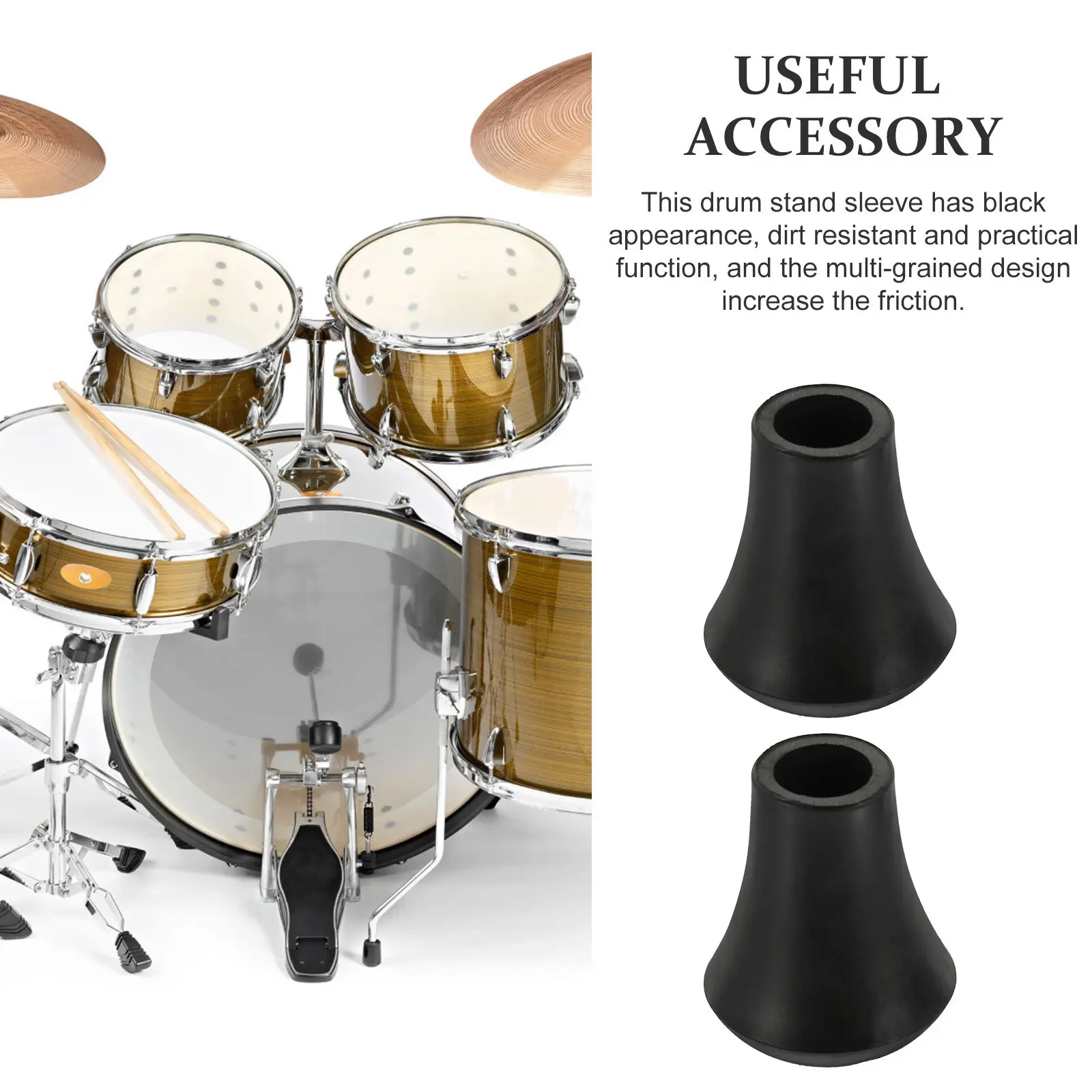10pcs Floor Protector Pads for Drum Rack Legs – Non-Slip, Noise-Reducing Drummer Accessories Kit
