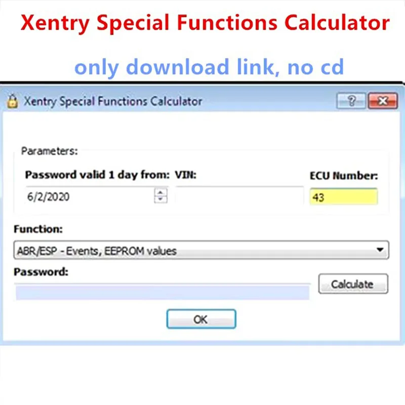 Picture 7: Xentry Special Function Calculator + FDOK+ Vedoc Calculator with Keygen obd2 scanner For US EU car Models Star C3 C4 C5 C6 j2534