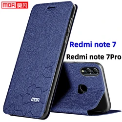 flip case for redmi note 7 case redmi note 7Pro cover tpu mofi leather stand back book fundas luxury redmi note 7 full cover bag