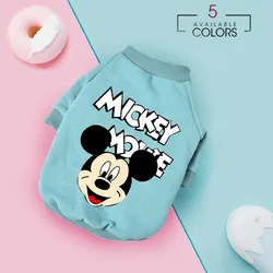 Disney-ropa de algodón para mascotas, Jersey cálido para perros pequeños y medianos, Bulldog Francés, Chihuahua, Invierno