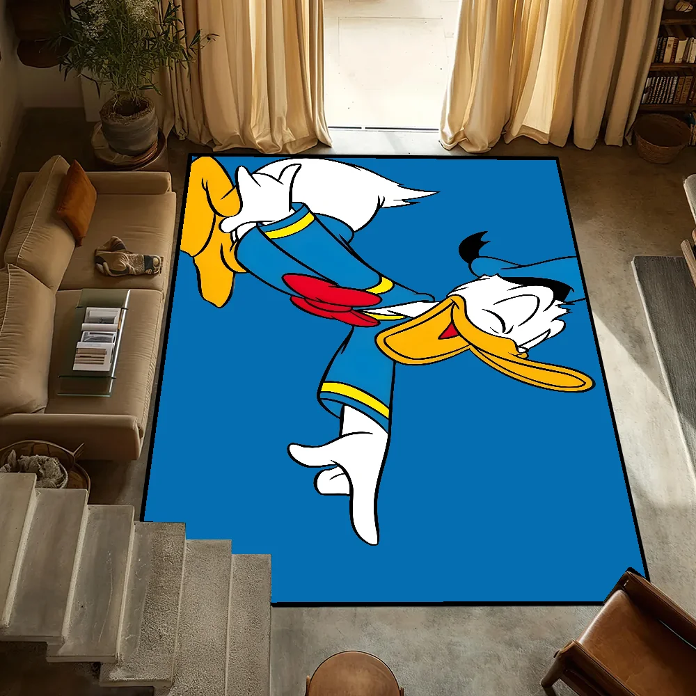 Alfombra pequeña de dibujos animados d-Donald DuckS, mesita de noche, cocina, baño, sala de estar, casa, dormitorio, felpudo, alfombra grande, decoración