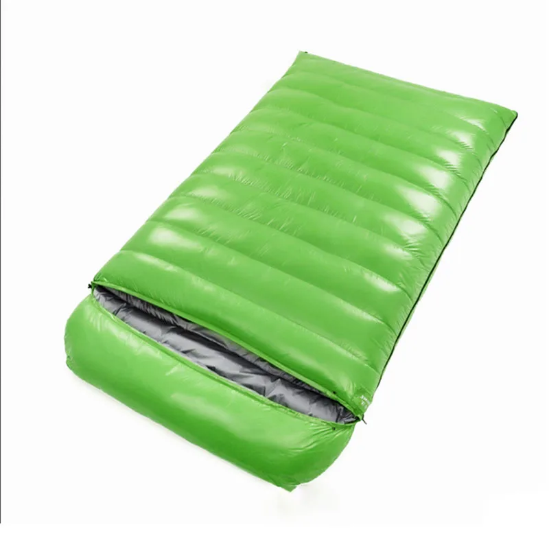 Comfortable Camping Sleeping Bag, White Duck Down Filling, Double Person Use, Thick, 3500G, 4000G, Winter