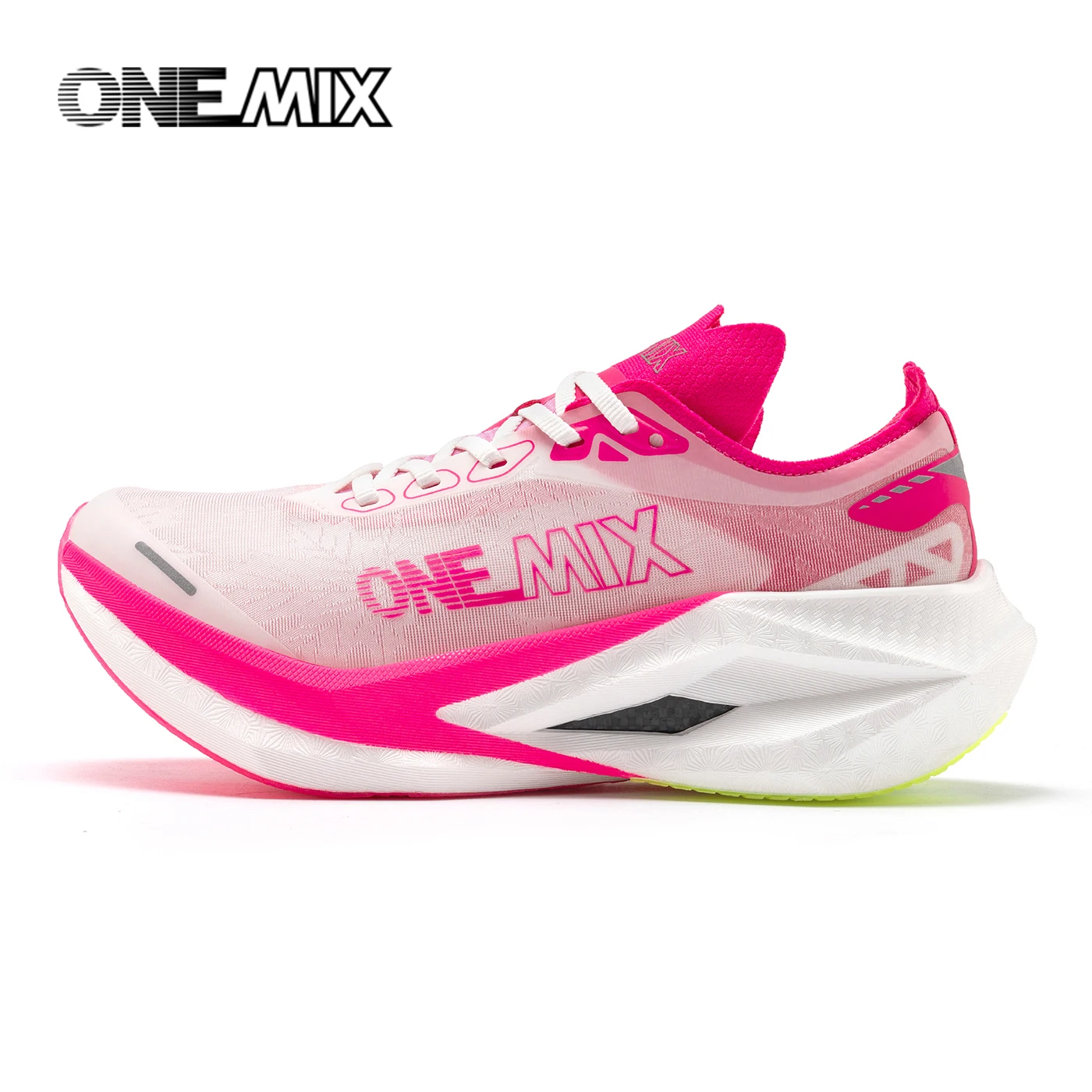 ONEMIX Professional Marathon Racing Running Training Shoes Men Full-length Shock Absorption Sports