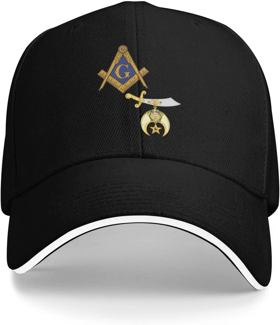 Mason Shriner Split Masonic Shrine Noble Gift Baseball Cap Sun Hat Women Trucker Hat Snapback Men Dad Black