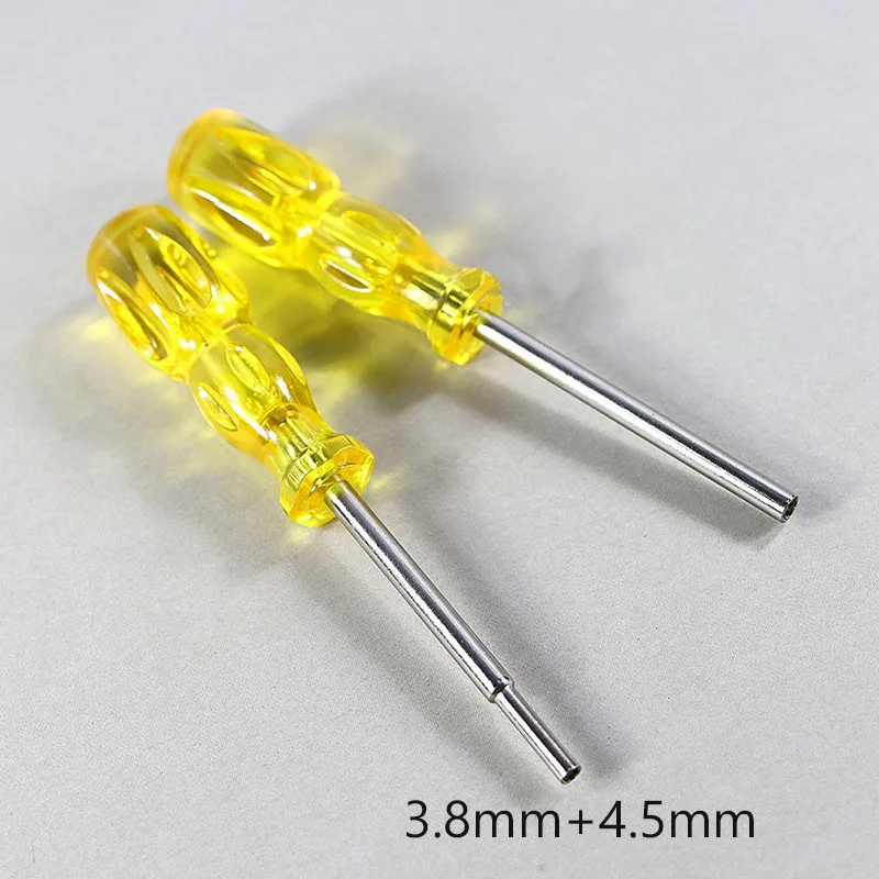 ChengHaoRan 1PCS/2PCS 3.8mm 4.5mm 안전 스크루 드라이버 수리 도구 N64 NES SNES NGC SEGA SFC MD GameBoy 콘솔에 적합