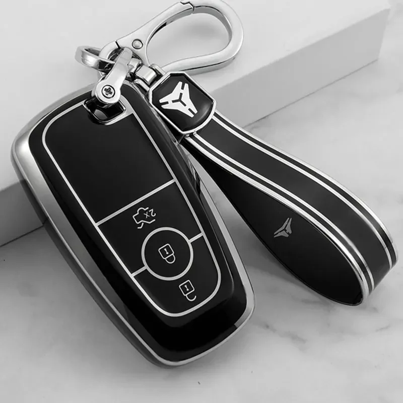 TPU Car Remote 3 Button Key Case Cover Shell for Ford Edge Fusion Mustang Explorer F150 F250 F350 Ecosport Protector Accessories