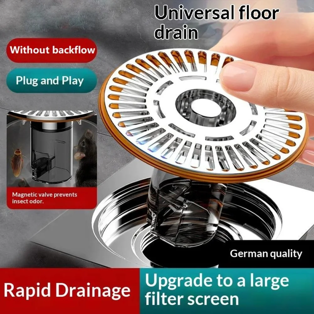 Removable Core Floor Drain Core Home Plumbing Easy Maintenance Tool-free Installation Grille Filter Basket For Kitchen Drain