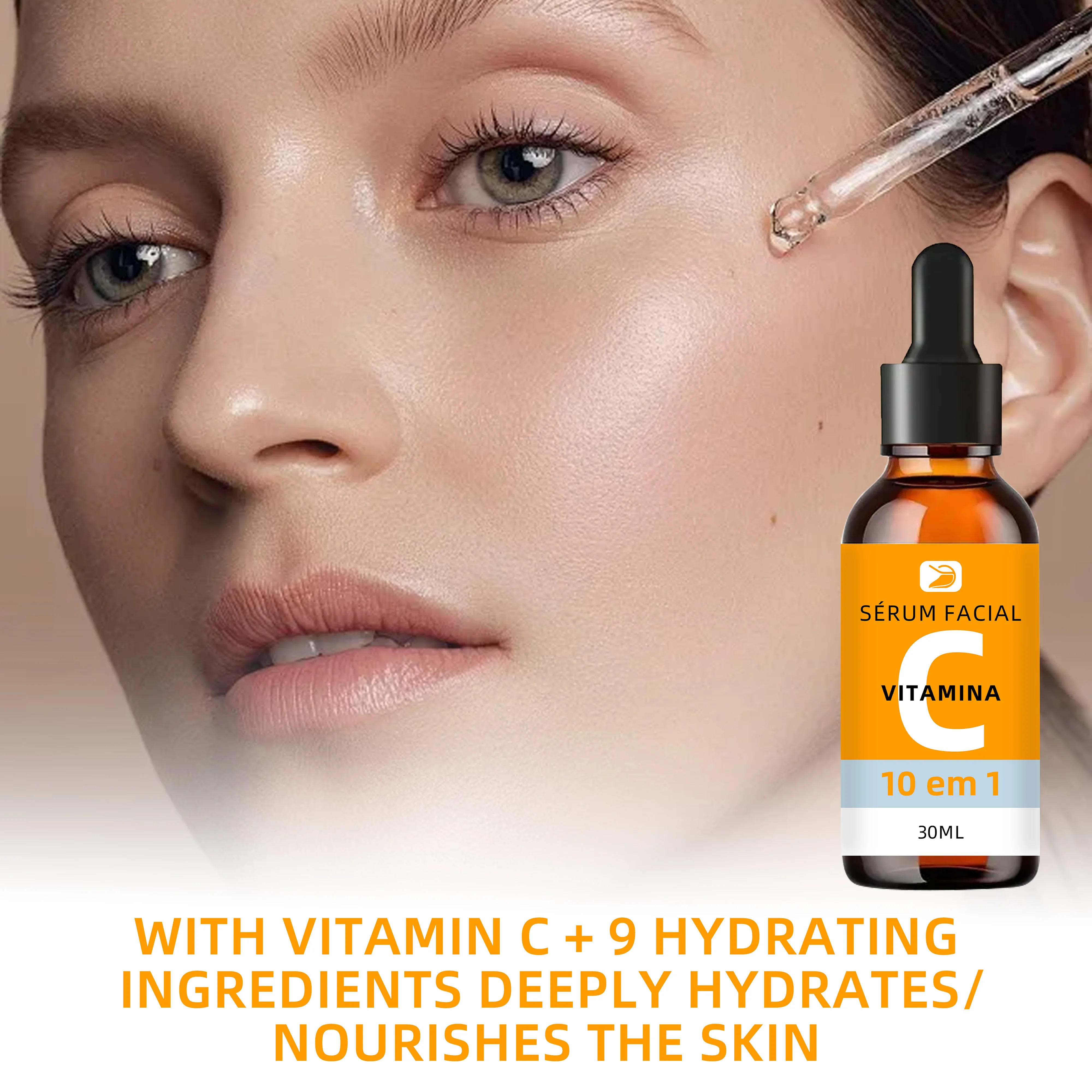 Ottilavie Vitamin C Serum| Fragrance-Free for All Light Beige Skin Tones | Brightens & Hydrates | All Skin Types | 30ml/50ml