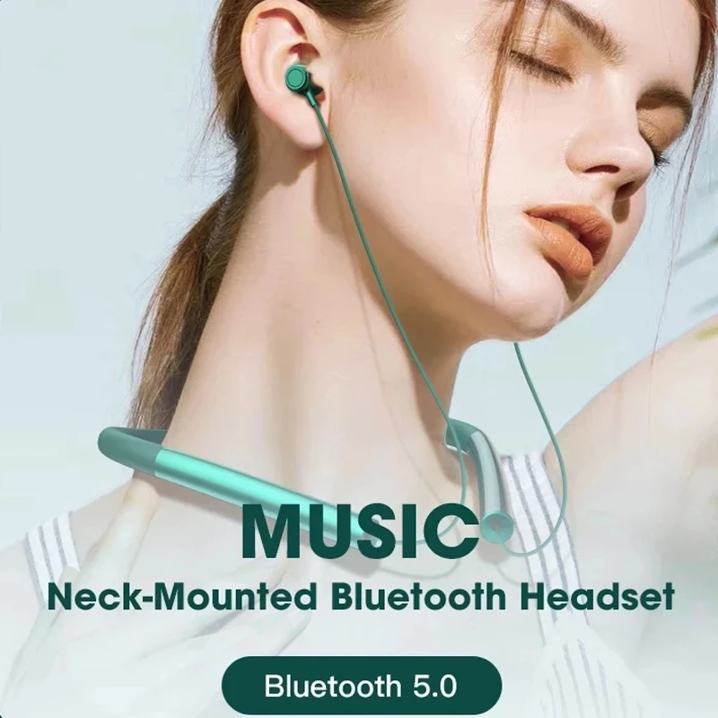 หูฟังบลูทูธเบสหูฟังไร้สายหูฟังสําหรับ Samsung Galaxy M33 Honor Magic4 กีฬาชุดหูฟังสเตอริโอ
