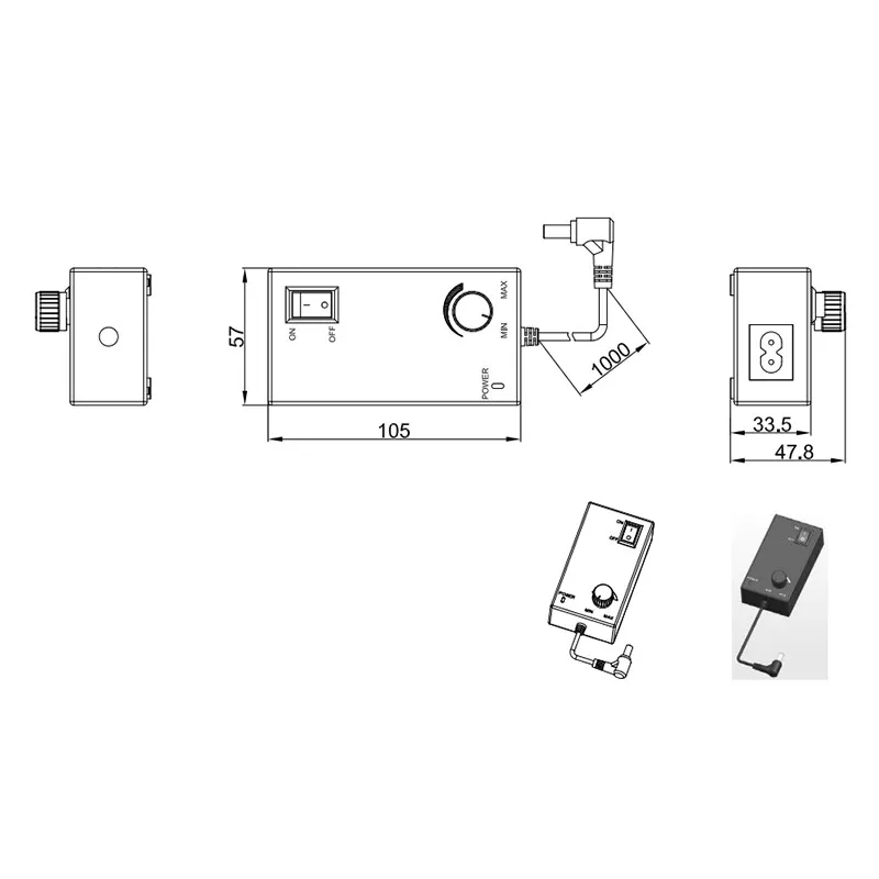 Visual Light Source Microscope Illumination Light Source Industrial LED Lamp Beads Ring Light Power Supply Controller Brightness