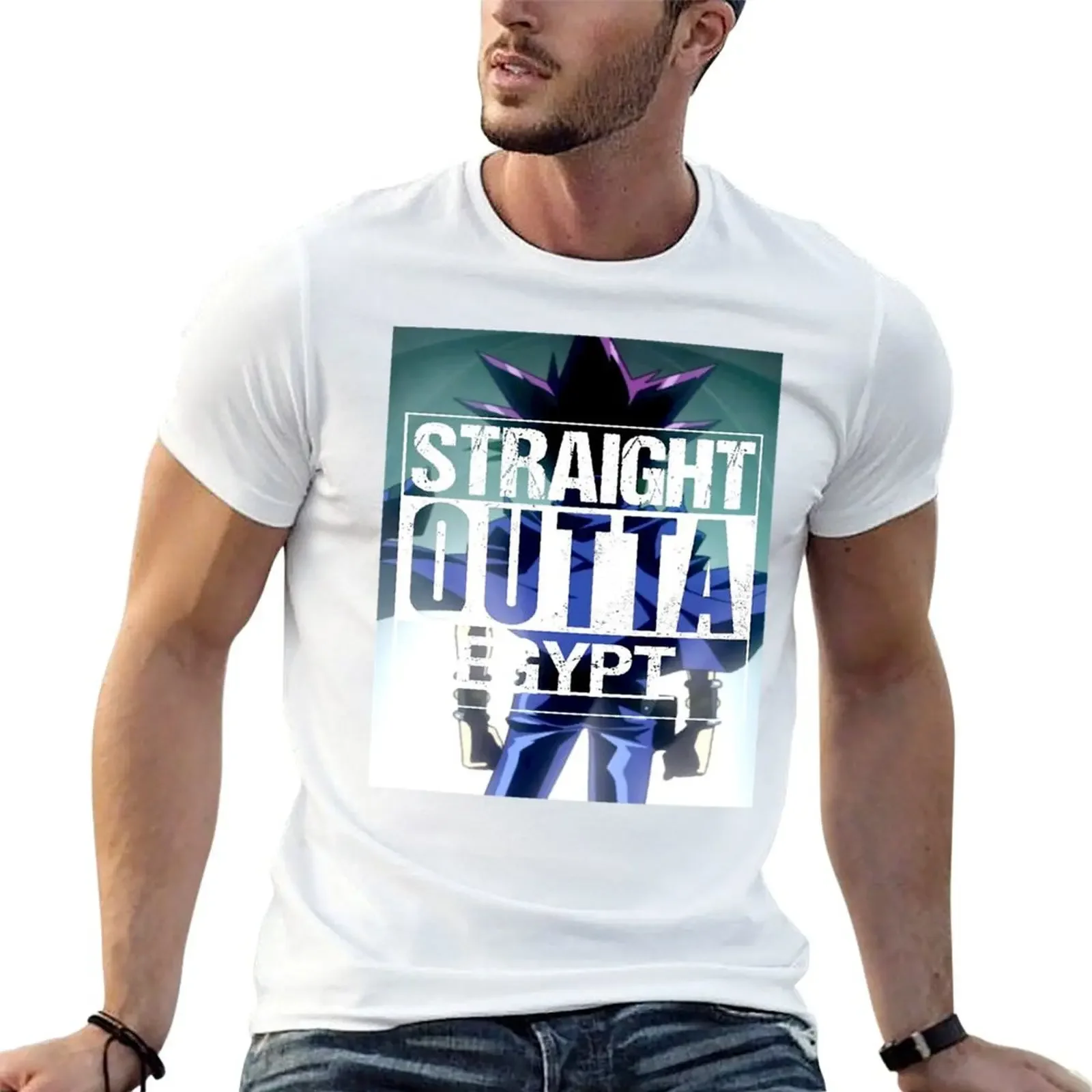 YuGiOh Straight Outta Egypt T-Shirt luxury t-shirt clothes boys whites gifts for boyfriend plain black t shirts men