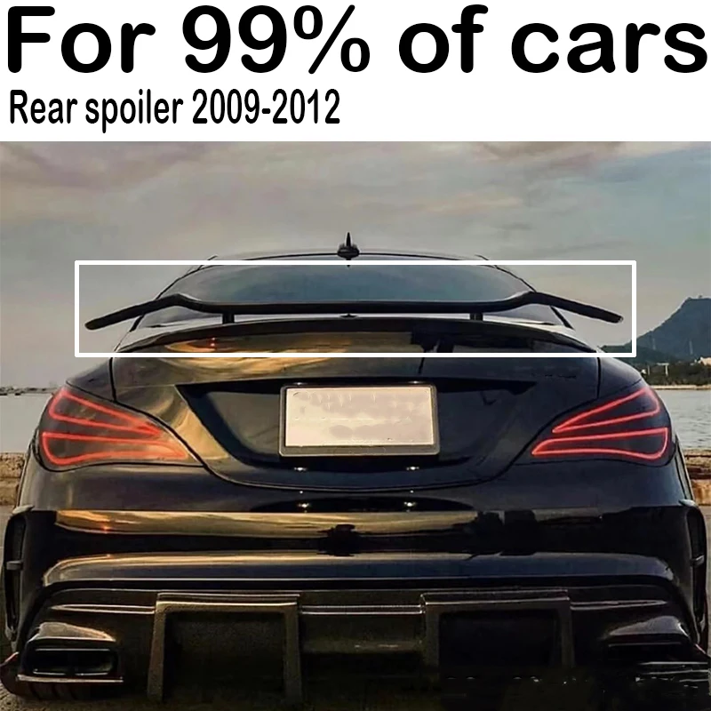 For Mercedes Benz BMW Audi Toyota Camry Honda Tesla Hyundai Mazda Kia Volkswagen rear trunk lid spoiler three box universal