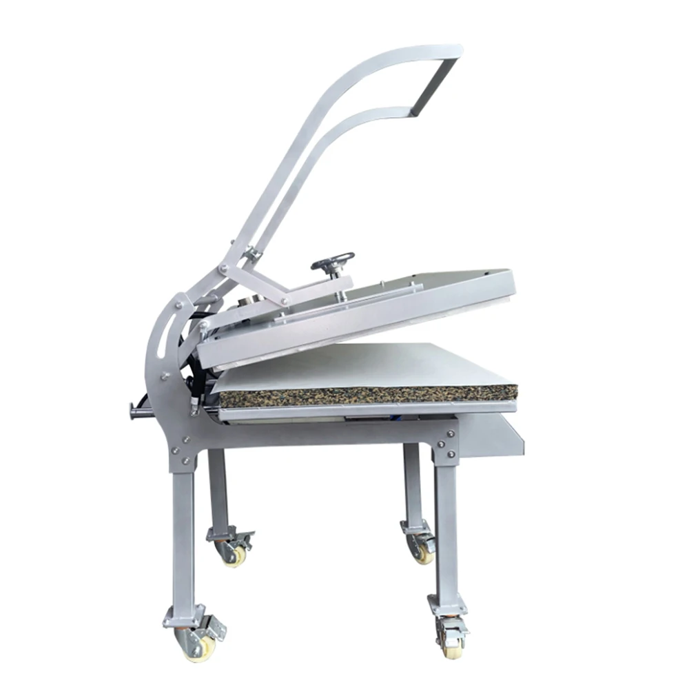 High Efficiency 60*80cm 23*39inch Manual Auto Open Heat Press Machine With Slide Out For Heat Transfer Business