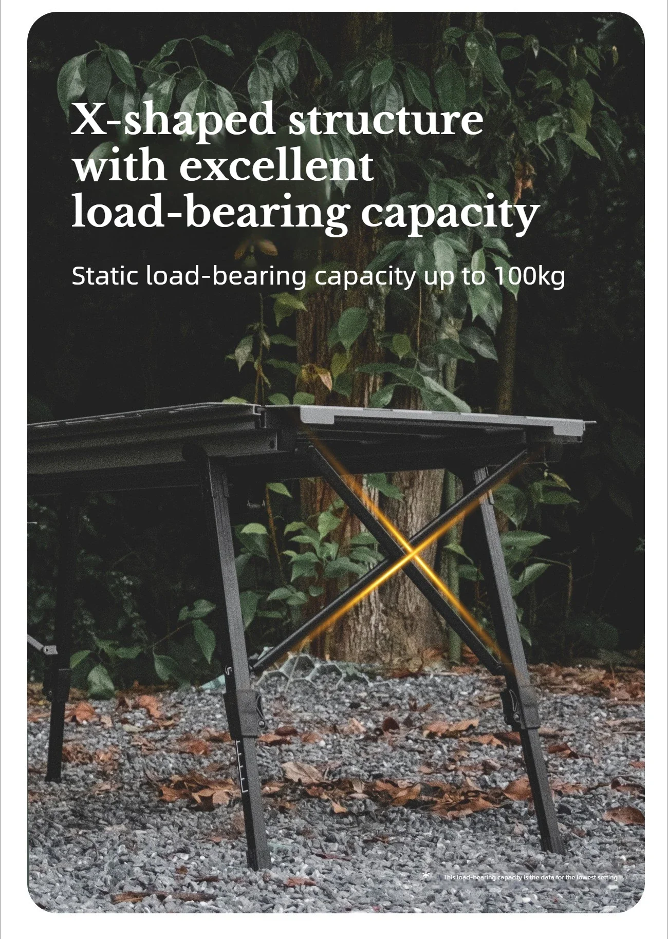 MOUNTAINHIKER 5-teiliger IGT Campingtisch, höhenverstellbarer, klappbarer Outdoor-Tisch, tragbarer BBQ-Kochtisch, IGT-Zubehör – Detail 8