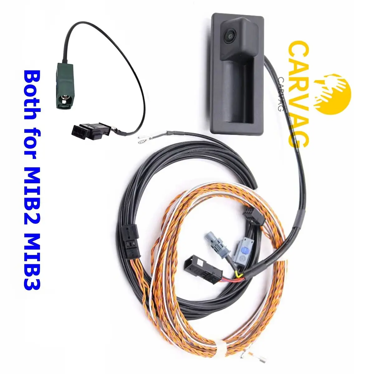 FOR VW MIB 3 Tiguan MK2 5N - Rear View Trunk Handle Camera Backup Cam with Highline Wiring Cables 2021 +