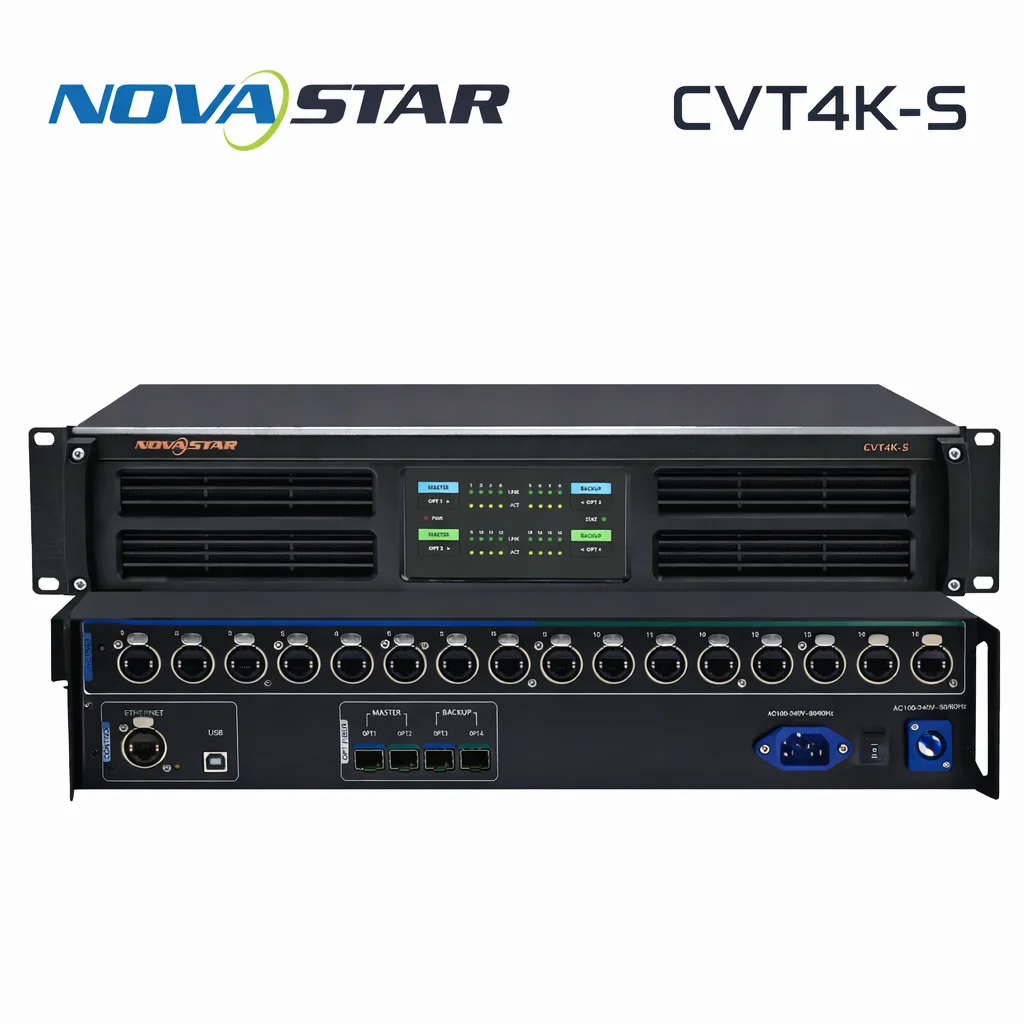 

Оптический конвертер Novastar для LED-экранов Novastar CVT4K-S CVT4K-M с 4 одномодовыми/многомодовыми двухжильными оптическими портами LC