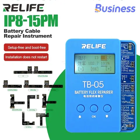 RELIFE TB 05 Battery Cable Repair Instrument Setup free and Boot free Adapt To Various Models for iPhone IP8G 15PM tools set kit