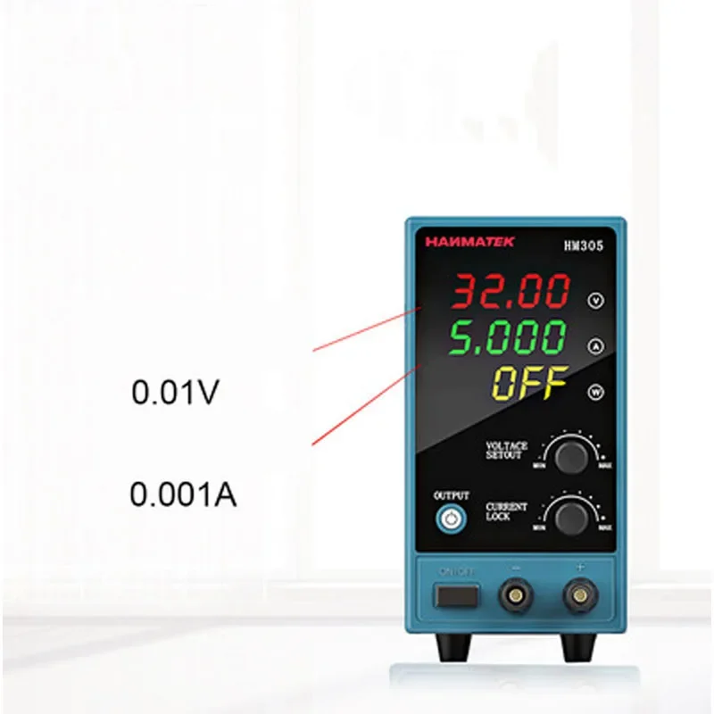 30V 10A High-Precision DC Power Supply Mini Low Noise Artificial Power Regulator Anti-Mishandling Safety Lock Multi-Scene Use.