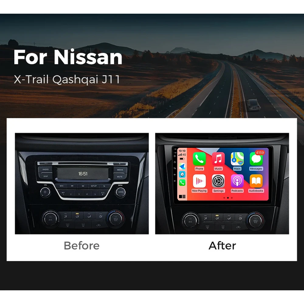 Android 15 Car radio For Nissan X-Trail 3 T32 Qashqai J11 2 2014-2020 Carplay Android auto Qualcomm Car stereo Multimedia player