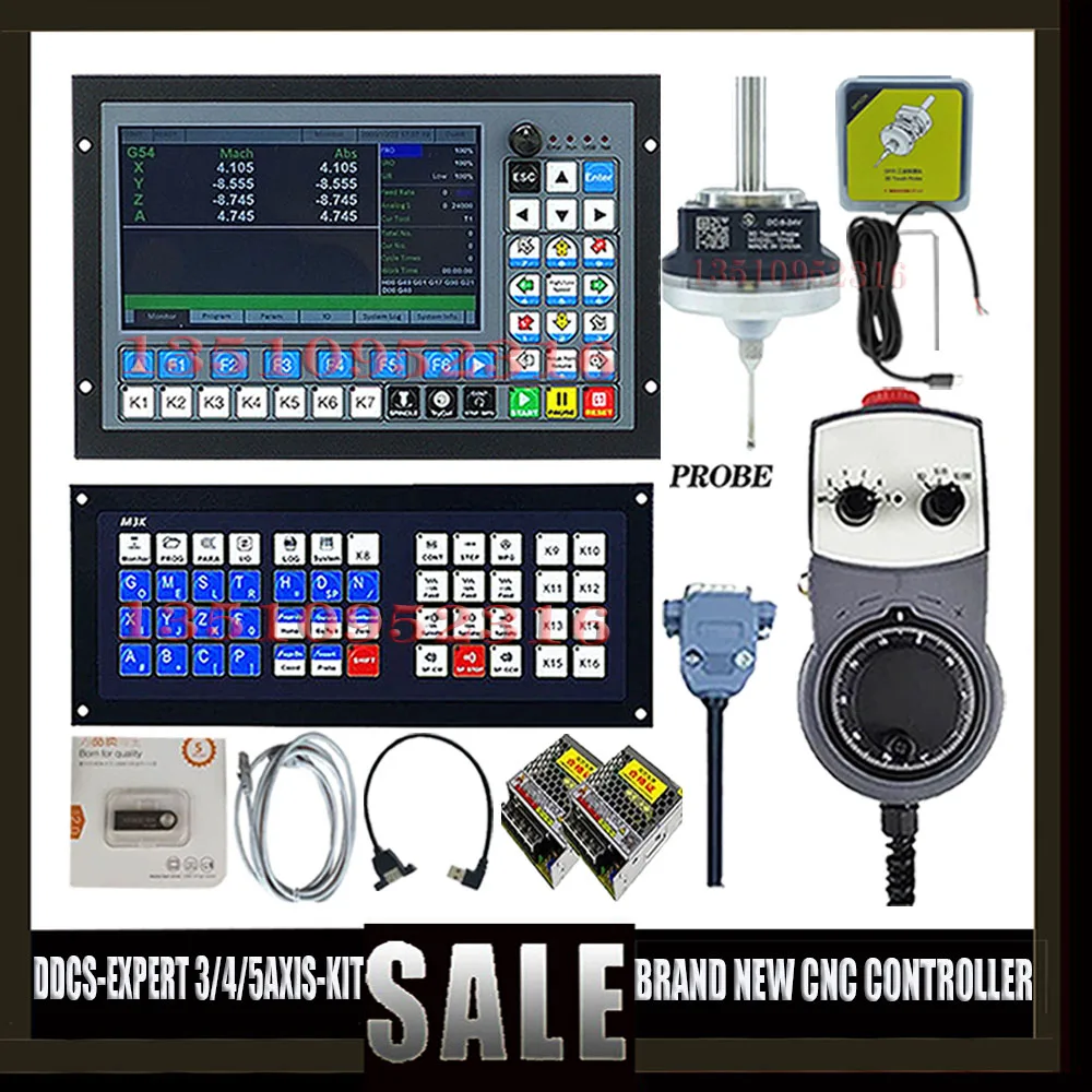 

The New Upgraded Ddcs-expert 3/4/5 Axis Cnc Offline Controller+3 Edge Finder+latest Extended Keyboard +mpg Replaces Ddcsv3.1