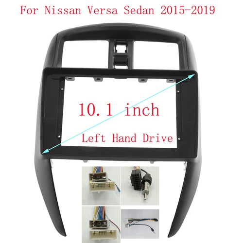 Radio con GPS para coche, reproductor estéreo con Android, MP5, 2 Din, unidad principal, marco de salpicadero, para NISSAN VERSA SEDAN (2015 pulgadas, LHD), 2019-10,1