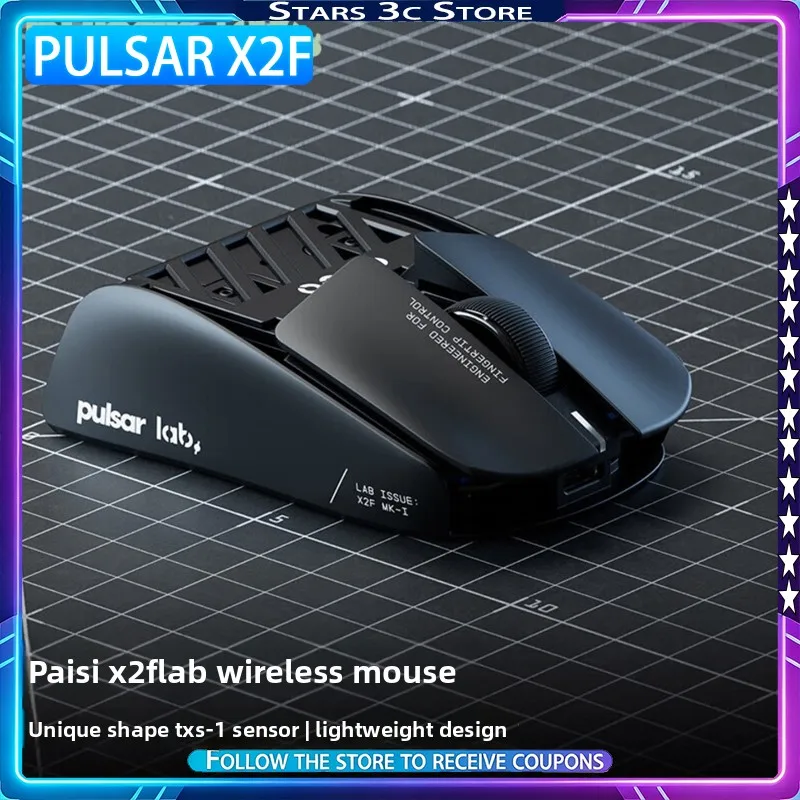 Pulsar X2F Wireless Mouse Symmetrical Design Huano Blue-Pink Dot Micro Switch Lightweight 8K Fingertip-grip Gaming Mouse
