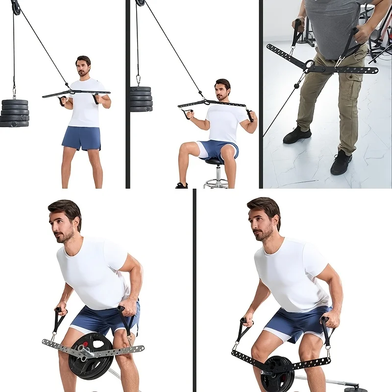 Multifunctional Training Bar, Adjustable High-Position Pull-Down Trainer, Comprehensive Fitness Equipment, Barbell, Weightliftin