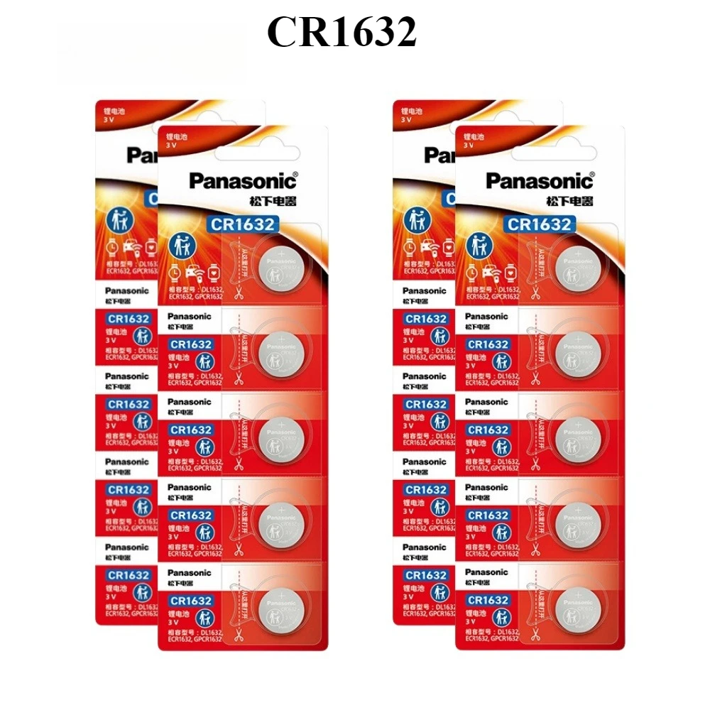 

2-50PCS Original For Panasonic CR1632 LM1632 BR1632 ECR1632 Lithium Cell Button Calculator Toy Medical for Watch Key Electronics