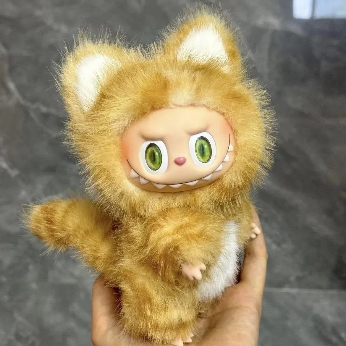 Hot For Labubu 17cm Cute Cat Doll Clothes Plush Hairy Hamidie V1 Series Standing Figure Pendant Accessory Doll Accessories Gifts