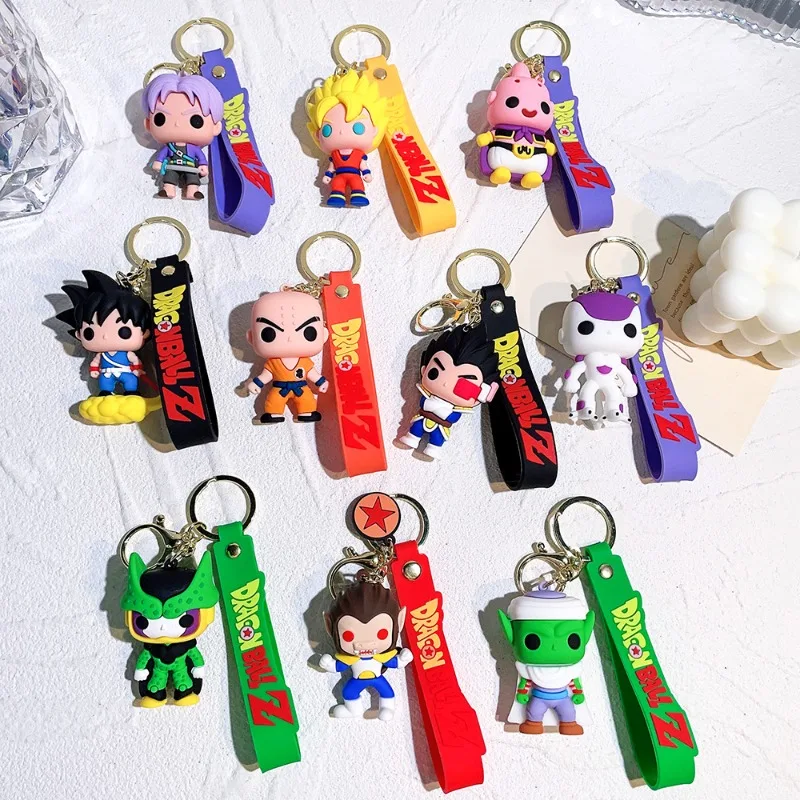 

Q версия аниме Dragon Ball брелок силиконовый Sun Wukong кукла кулон аниме персонаж мультфильма кулон подарок предметы первой необходимости