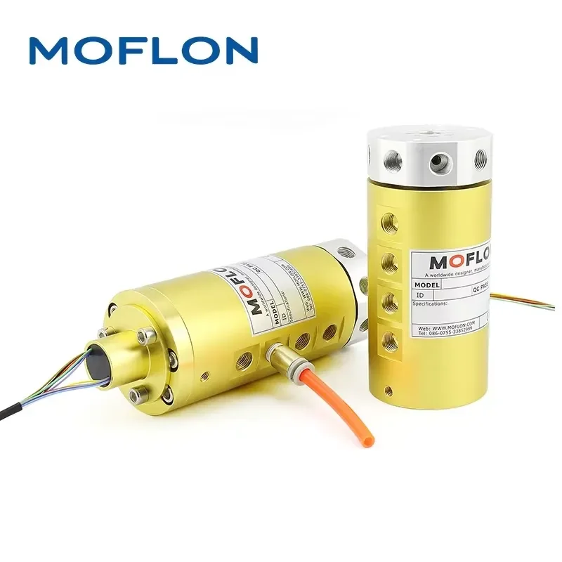 MAPH200-01-S06 Rotary Joint 2 passages 6 signal circuits Pneumatic Hydraulic Slip Ring Electrical Rotary Joints Rotary Unions