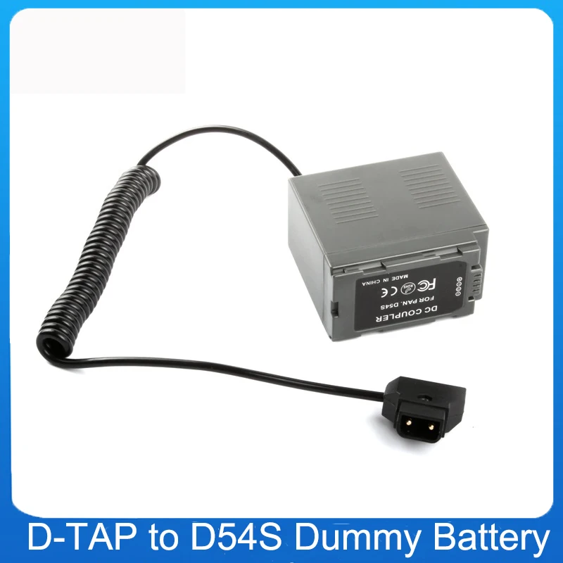 D-TAP DTAP Coiled Cable for Panasonic D54S Dummy Battery Box DVC63 DVC80 DVX100 DVX100A AG-DVX102B Camera