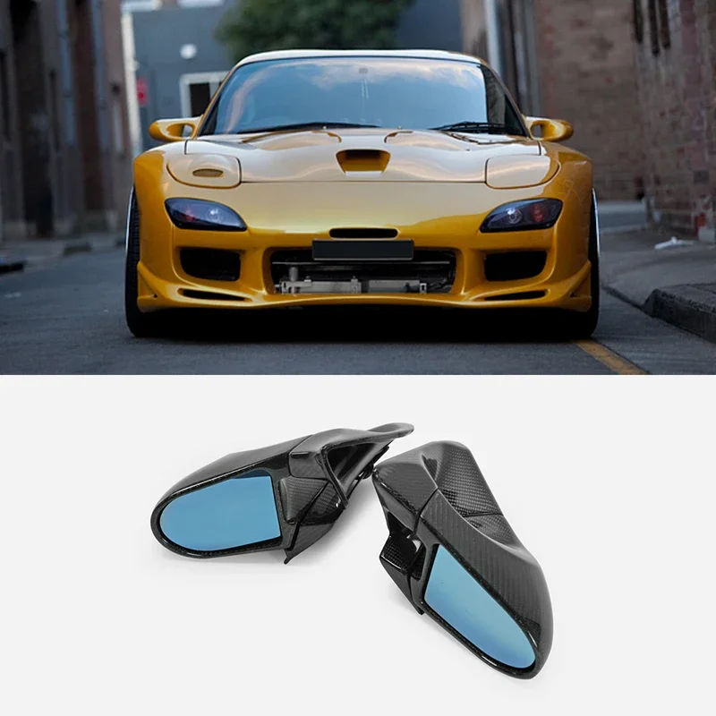 

CF For Mazda RX7 FD3S Carbon Fiber Ganador Style Body Kit Rear Aero View Mirror Repalcement kit ( Left Hand Drive Vehicle)
