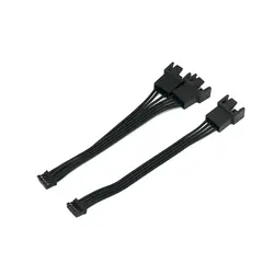 Angitu PC Graphic Card PH2.0 4Pin to Normal PWM 3Pin/4Pin Fan Adapter Cables Mini 4Pin GPU 1x 2x PWM Cable-10cm
