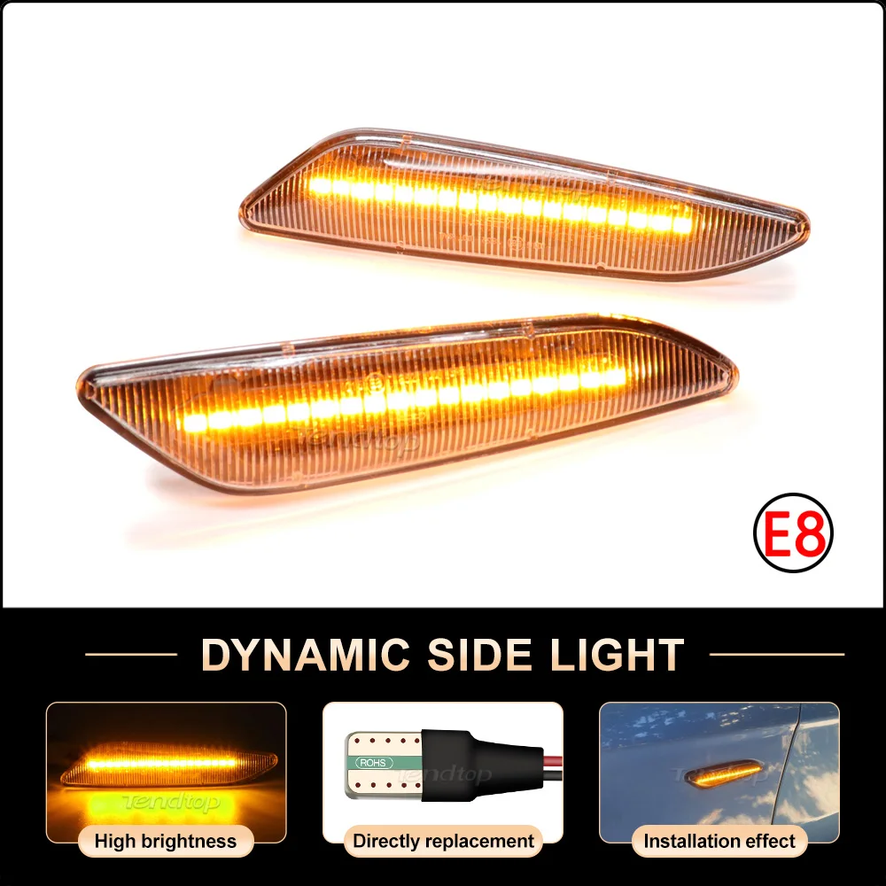 LED Dynamic Indicator Light Side Marker Light For Fiat Tipo Egea Alfa Romeo 156 147 Chrysler Ypsilon III Lancia Delta