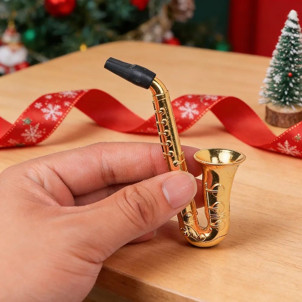 Detachable Portable Metal Saxophone Toy Creative Kitchen Tool Mens Holiday Gift view 3