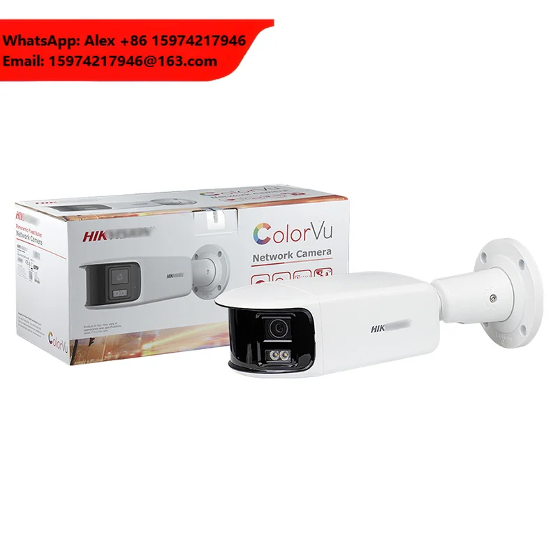 HIK 8MP 12MP 16MP 180° View Panoramic ColorVu Camera With FCC CE For Commercial & Industrial Security DS-2CD2387G3P-LIS2UY/SL