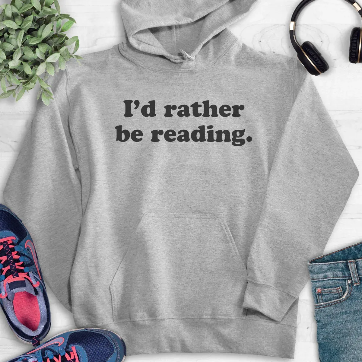 

Толстовка с капюшоном I'd Rather Be Reading, мужская и женская толстовка с капюшоном и длинными рукавами, пуловер, топы, спортивная одежда, мужская одежда, уличная одежда