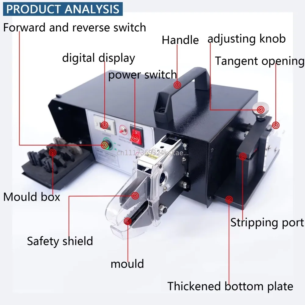 NewEM6B2 PRO Electric Terminal Crimping Machine With Wire Stripping Cutting Function Crimper Tools EM-6B2 Crimping Pliers Device