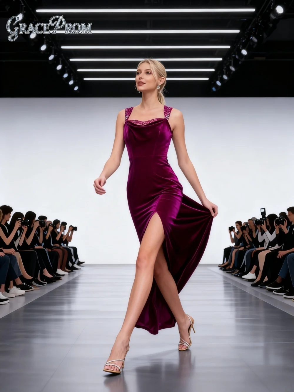 

Elegant Sleeveless Evening Dress 2026 Fashion Velvet Party Gown Formal A-Line Floor-Length Dress for Mother of the Bride