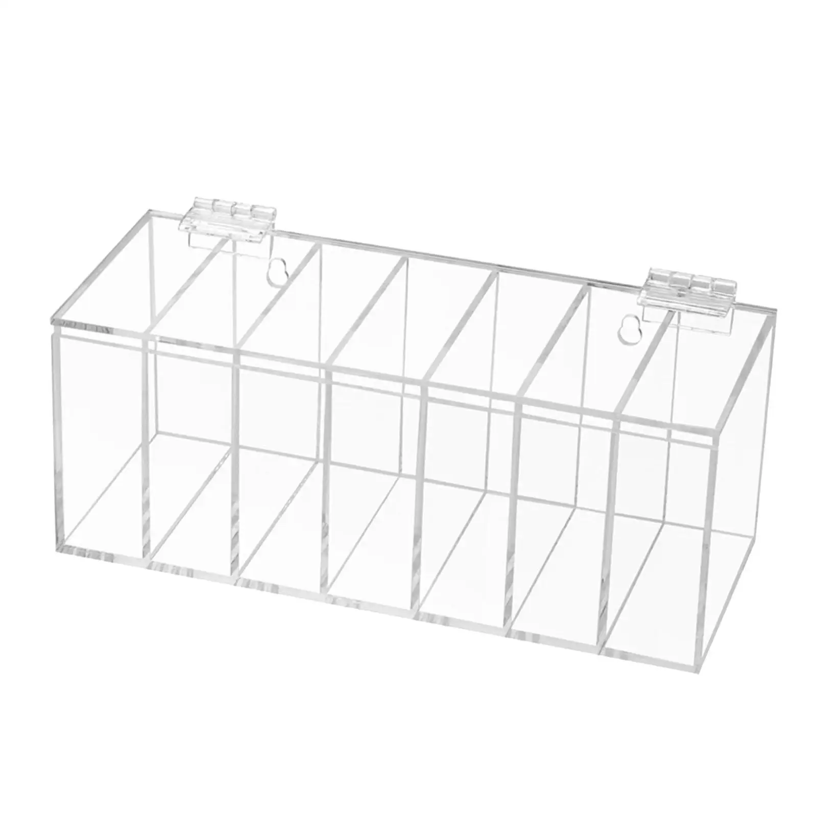 Seven Slot Acrylic Label Dispenser Adjustable Sticker Roll Holder Wall Mount Tape Organizer Stand for Classroom Office